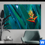 Bild Edelstahloptik Paradiesvogelblume Querformat Produktvorschau mit dem Bild Paradiesvogelblume im Format Querformat.