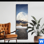 Bild Edelstahloptik Pier Am Fluss Schmal Produktvorschau mit dem Bild Pier am Fluss im Format Schmal.