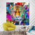 Bild Edelstahloptik Pop Art Tiger No 2 Quadrat Produktvorschau