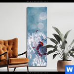 Bild Edelstahloptik Pusteblume Marienkaefer Schmal Produktvorschau mit dem Bild Pusteblume & Marienkäfer im Format Schmal.