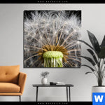 Bild Edelstahloptik Pusteblume No 10 Quadrat Produktvorschau mit dem Bild Pusteblume No. 10 im Format Quadrat.