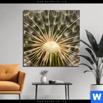 Bild Edelstahloptik Pusteblume No 11 Quadrat Produktvorschau mit dem Bild Pusteblume No. 11 im Format Quadrat.