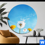 Bild Edelstahloptik Pusteblume No 2 Rund Produktvorschau mit dem Bild Pusteblume No. 2 im Format Rund.