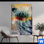 Bild Edelstahloptik Quallen Hochformat Produktvorschau mit dem Bild Quallen im Format Hochformat.