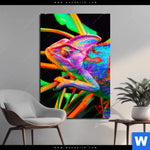 Bild Edelstahloptik Regenbogen Chamaeleon No 2 Hochformat Produktvorschau mit dem Bild Regenbogen Chamäleon No.2 im Format Hochformat.