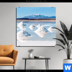 Bild Edelstahloptik Salzlandschaft In Den Anden Quadrat Produktvorschau mit dem Bild Salzlandschaft in den Anden im Format Quadrat.