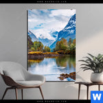 Bild Edelstahloptik Schoene Natur In Norwegen Hochformat Produktvorschau mit dem Bild Schöne Natur in Norwegen im Format Hochformat.
