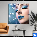 Bild Edelstahloptik Schoenheit In Blau Weiss Quadrat Produktvorschau mit dem Bild Schönheit in Blau & Weiss im Format Quadrat.