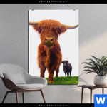 Bild Edelstahloptik Schottisches Hochlandrind Hochformat Produktvorschau mit dem Bild Schottisches Hochlandrind im Format Hochformat.