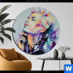 Bild Edelstahloptik Sinnliche Schoenheit Rund Produktvorschau mit dem Bild Sinnliche Schönheit im Format Rund.