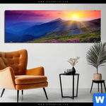 Bild Edelstahloptik Sommerberg Im Sonnenuntergang Panorama Produktvorschau mit dem Bild Sommerberg im Sonnenuntergang im Format Panorama.
