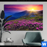 Bild Edelstahloptik Sommerberg Im Sonnenuntergang Querformat Produktvorschau mit dem Bild Sommerberg im Sonnenuntergang im Format Querformat.