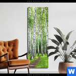 Bild Edelstahloptik Sommerbirken Schmal Produktvorschau mit dem Bild Sommerbirken im Format Schmal.