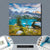 Bild Edelstahloptik Sommermorgen Am Bergsee Quadrat Materialbild