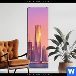 Bild Edelstahloptik Sonnenaufgang In Dubai Schmal Produktvorschau mit dem Bild Sonnenaufgang in Dubai im Format Schmal.