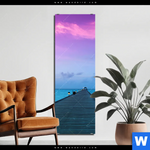 Bild Edelstahloptik Sonnenuntergang Auf Den Malediven Schmal Produktvorschau mit dem Bild Sonnenuntergang auf den Malediven im Format Schmal.