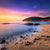 Bild Edelstahloptik Sonnenuntergang In Bucht Quadrat Motivvorschau