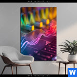 Bild Edelstahloptik Sound Wave Hochformat Produktvorschau mit dem Bild Sound Wave im Format Hochformat.
