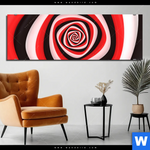 Bild Edelstahloptik Spirale In Rot Weiss Schwarz Panorama Produktvorschau mit dem Bild Spirale in rot weiß schwarz im Format Panorama.