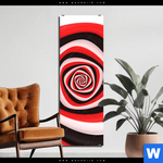 Bild Edelstahloptik Spirale In Rot Weiss Schwarz Schmal Produktvorschau mit dem Bild Spirale in rot weiß schwarz im Format Schmal.