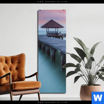 Bild Edelstahloptik Steg Ins Meer Schmal Produktvorschau mit dem Bild Steg ins Meer im Format Schmal.