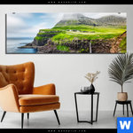 Bild Edelstahloptik Steilkueste Am Meer Panorama Produktvorschau mit dem Bild Steilküste am Meer im Format Panorama.