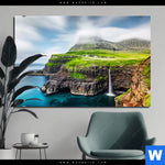 Bild Edelstahloptik Steilkueste Am Meer Querformat Produktvorschau mit dem Bild Steilküste am Meer im Format Querformat.