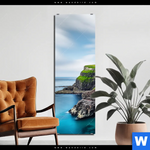 Bild Edelstahloptik Steilkueste Am Meer Schmal Produktvorschau mit dem Bild Steilküste am Meer im Format Schmal.