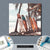 Bild Edelstahloptik Surfbretter Und Palmen Quadrat Materialbild