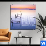 Bild Edelstahloptik The Best View Motivation Quadrat Produktvorschau mit dem Bild The Best View - Motivation im Format Quadrat.
