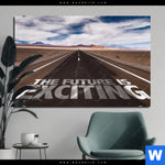 Bild Edelstahloptik The Future Motivation Querformat Produktvorschau mit dem Bild The Future - Motivation im Format Querformat.