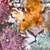 Bild Edelstahloptik Tiger Blumen Hochformat