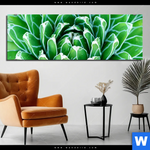 Bild Edelstahloptik Tropische Pflanze Panorama Produktvorschau mit dem Bild Tropische Pflanze im Format Panorama.