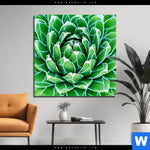 Bild Edelstahloptik Tropische Pflanze Quadrat Produktvorschau mit dem Bild Tropische Pflanze im Format Quadrat.