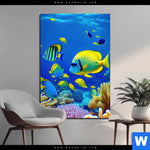 Bild Edelstahloptik Tropische Unterwasserwelt Hochformat Produktvorschau mit dem Bild Tropische Unterwasserwelt im Format Hochformat.