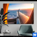 Bild Edelstahloptik Ueber Den Wolken Querformat Produktvorschau mit dem Bild Über den Wolken im Format Querformat.