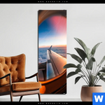 Bild Edelstahloptik Ueber Den Wolken Schmal Produktvorschau mit dem Bild Über den Wolken im Format Schmal.