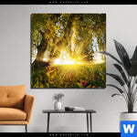 Bild Edelstahloptik Unberuehrte Natur Quadrat Produktvorschau mit dem Bild Unberührte Natur im Format Quadrat.