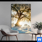 Bild Edelstahloptik Verzauberte Winterlandschaft Hochformat Produktvorschau mit dem Bild Verzauberte Winterlandschaft im Format Hochformat.