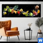 Bild Edelstahloptik Viele Fruechte Panorama Produktvorschau mit dem Bild Viele Früchte im Format Panorama.