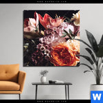 Bild Edelstahloptik Vintage Blumenstrauss Quadrat Produktvorschau mit dem Bild Vintage Blumenstrauß im Format Quadrat.