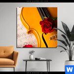 Bild Edelstahloptik Violine Rose Quadrat Produktvorschau mit dem Bild Violine & Rose im Format Quadrat.