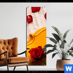 Bild Edelstahloptik Violine Rose Schmal Produktvorschau mit dem Bild Violine & Rose im Format Schmal.