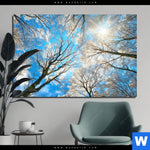 Bild Edelstahloptik Wald Im Winter Querformat Produktvorschau mit dem Bild Wald im Winter im Format Querformat.