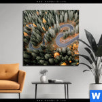 Bild Edelstahloptik Wald Strasse Von Oben Quadrat Produktvorschau mit dem Bild Wald & Straße von oben im Format Quadrat.