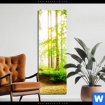 Bild Edelstahloptik Waldpanorama Schmal Produktvorschau mit dem Bild Waldpanorama im Format Schmal.
