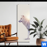 Bild Edelstahloptik Wolf Wald No 1 Schmal Produktvorschau mit dem Bild Wolf & Wald No.1 im Format Schmal.