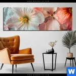 Bild Edelstahloptik Zarte Bluetenpracht Panorama Produktvorschau mit dem Bild Zarte Blütenpracht im Format Panorama.