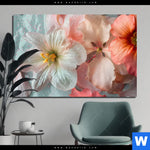 Bild Edelstahloptik Zarte Bluetenpracht Querformat Produktvorschau mit dem Bild Zarte Blütenpracht im Format Querformat.