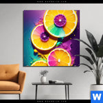 Bild Edelstahloptik Zitronen Neon Farbe Quadrat Produktvorschau mit dem Bild Zitronen Neon Farbe im Format Quadrat.